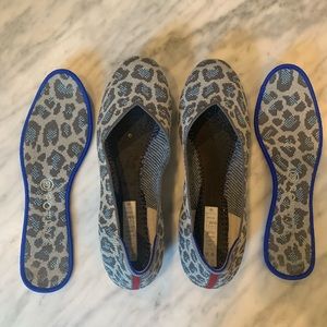 Rothy’s Flats Size 10 Blue animal print